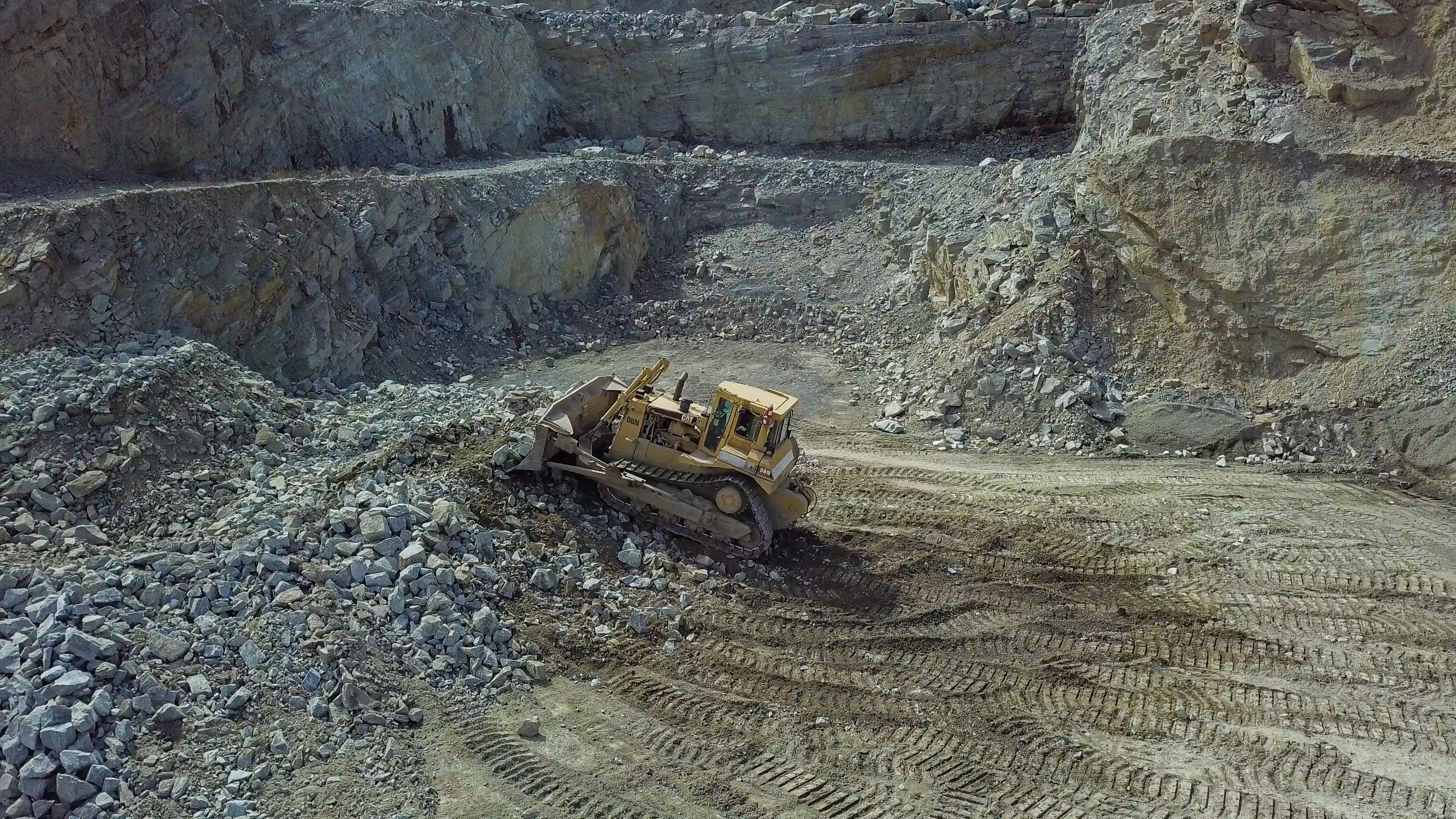 Heavy machinery in action